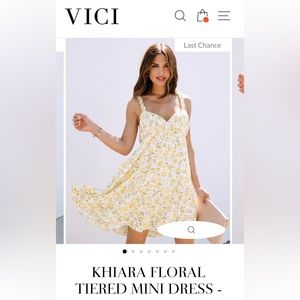 NWT vici sundress. Ruffle top  never worn